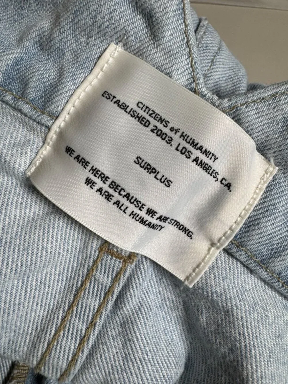 Citizens Of Humanity Surplus Gema High Rise Light Wash Cargo Jeans 28 Blue